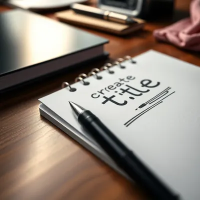 Primer plano de un cuaderno con ideas creativas