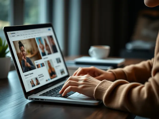 Persona creando contenido para marketing de una tienda online.