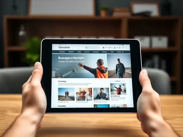 Diseño de sitio web moderno en tablet. Diseño de sitio web moderno en tablet.