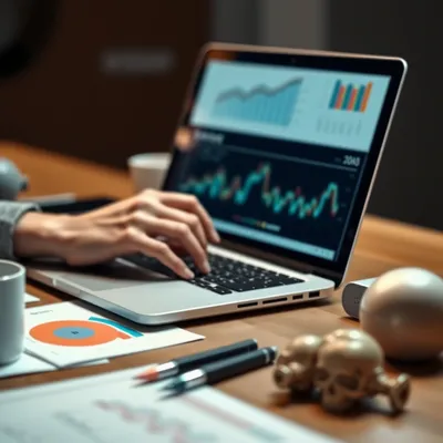 Análisis de herramientas de marketing de contenidos en un escritorio