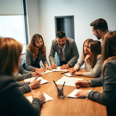 Equipo de trabajo generando ideas para reutilizar contenido. Equipo de trabajo generando ideas para reutilizar contenido.
