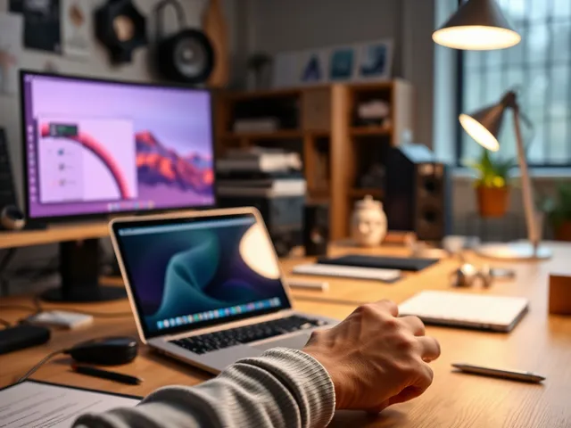 Espacio de trabajo creativo con tecnología innovadora.