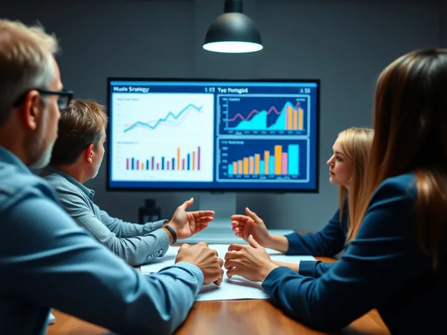 Reunión de equipo sobre marketing de contenidos