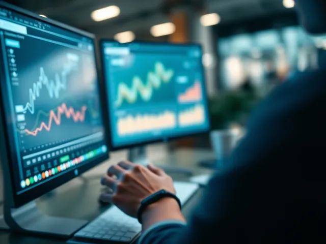 Analizando estadísticas web en pantalla de computadora