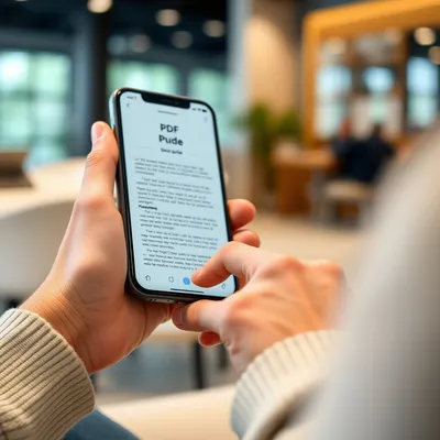 Persona compartiendo una guía en PDF en redes sociales