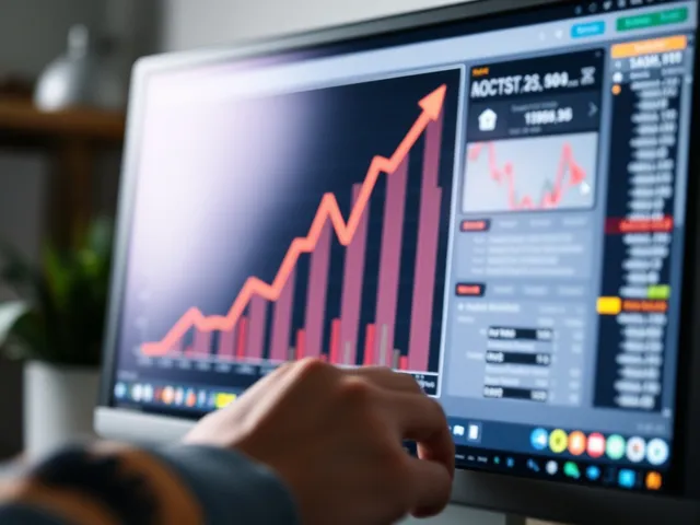 Gráfico de tendencias de crecimiento en ventas online