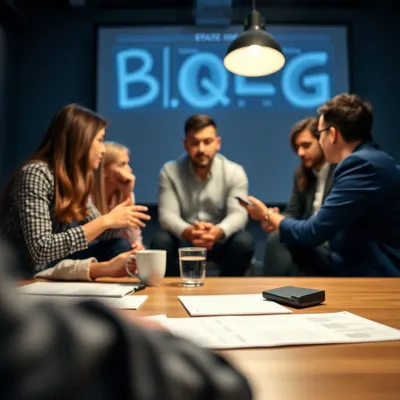 Equipo en sesión de estrategia de redes sociales